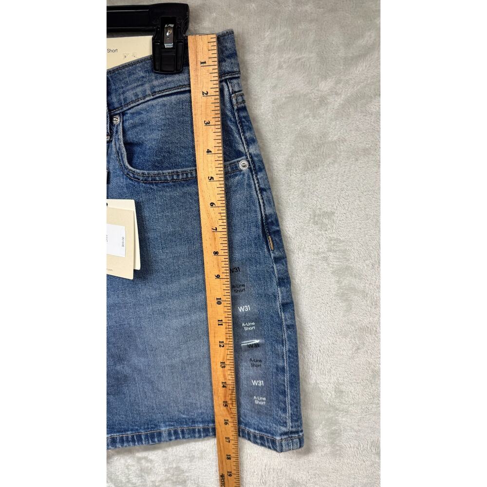 Calvin Klein Jeans NEW Short Womens W31 Blue High Rise A-line Shape 5.5” Stretch - Picture 10 of 16